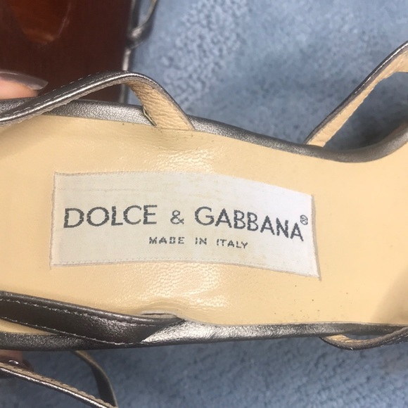 Dolce & Gabbana wrap a round metallic Wedges! - Picture 8 of 8